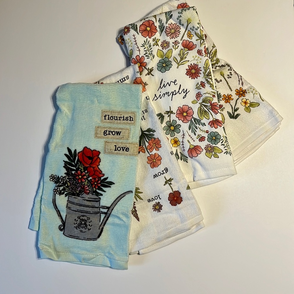 100% Cotton Dishtowels, Brand New, Set of 4